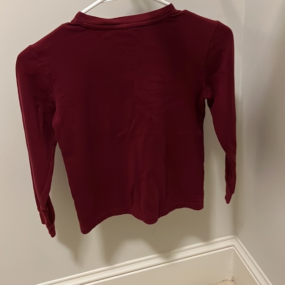 Janie and Jack Henley shirt burgundy - Picture 2 of 6